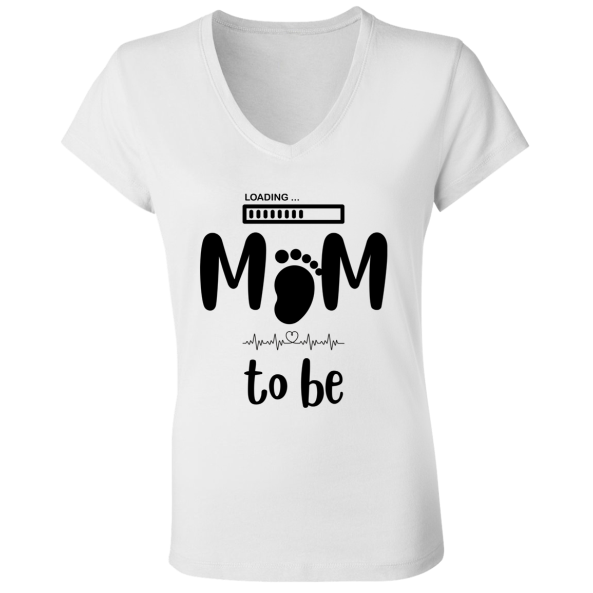 Mom to Be | Ladies' Jersey V-Neck T-Shirt