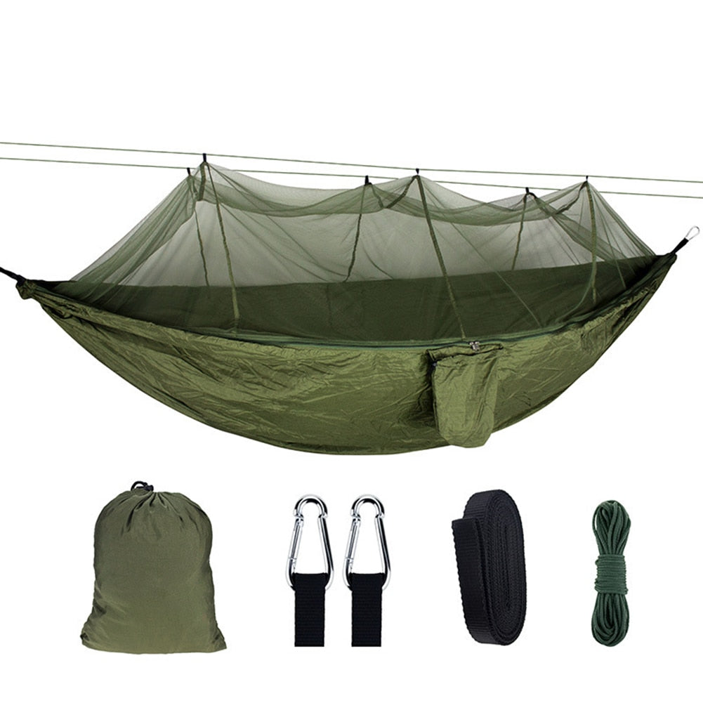 Hammock with Mosquito Net | 2 Person | Canopy | Parachute Material