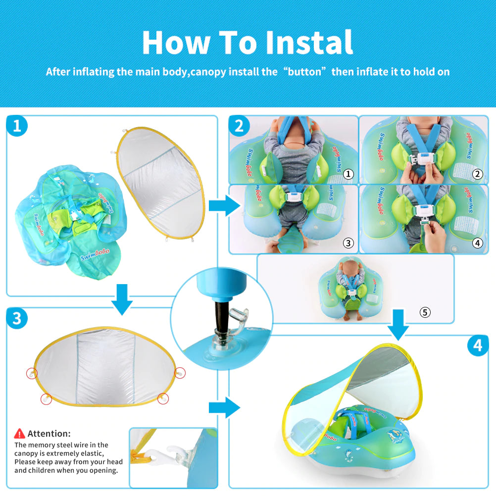 Baby Swim Float | Inflatable | Floating Kids Swim Ring | Summer Toys | Toddler Ring