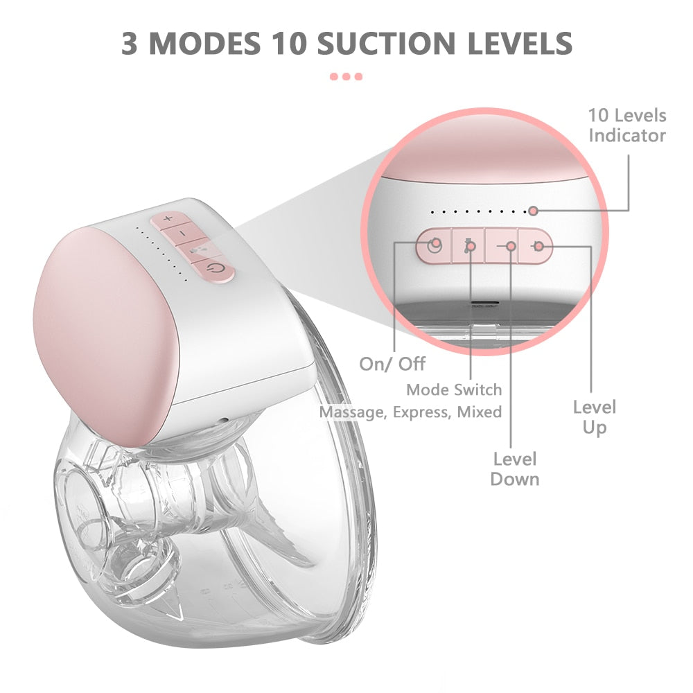 Wearable Breast Pump, Hands Free Electric: Portable, BPA-Free