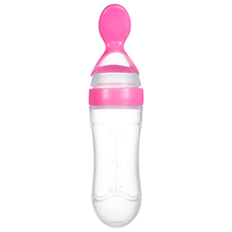 Training Spoon | Rice Cereal & More | Homemade Baby Food | Silicone Safe Design