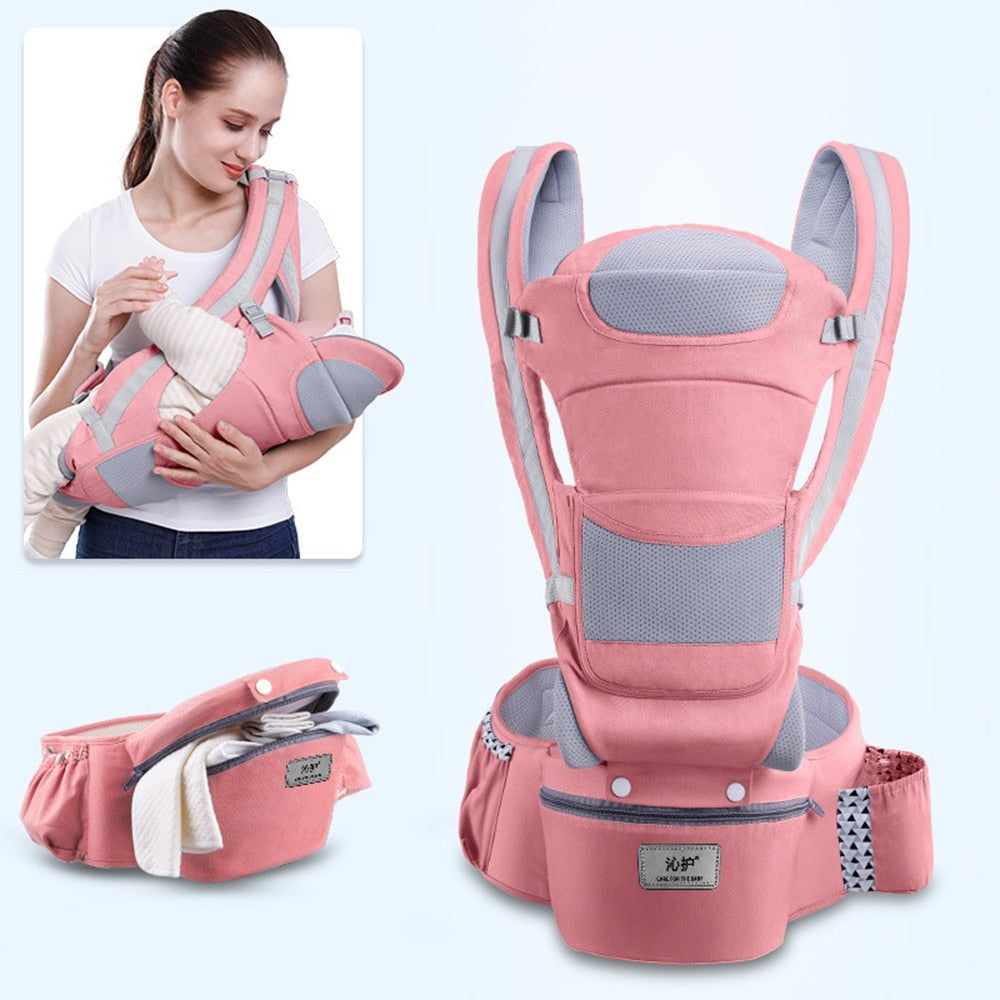 DoveBaby Ergonomic Baby Carrier for Infant, Baby, Toddler - Hipseat Sling Kangaroo Carrier