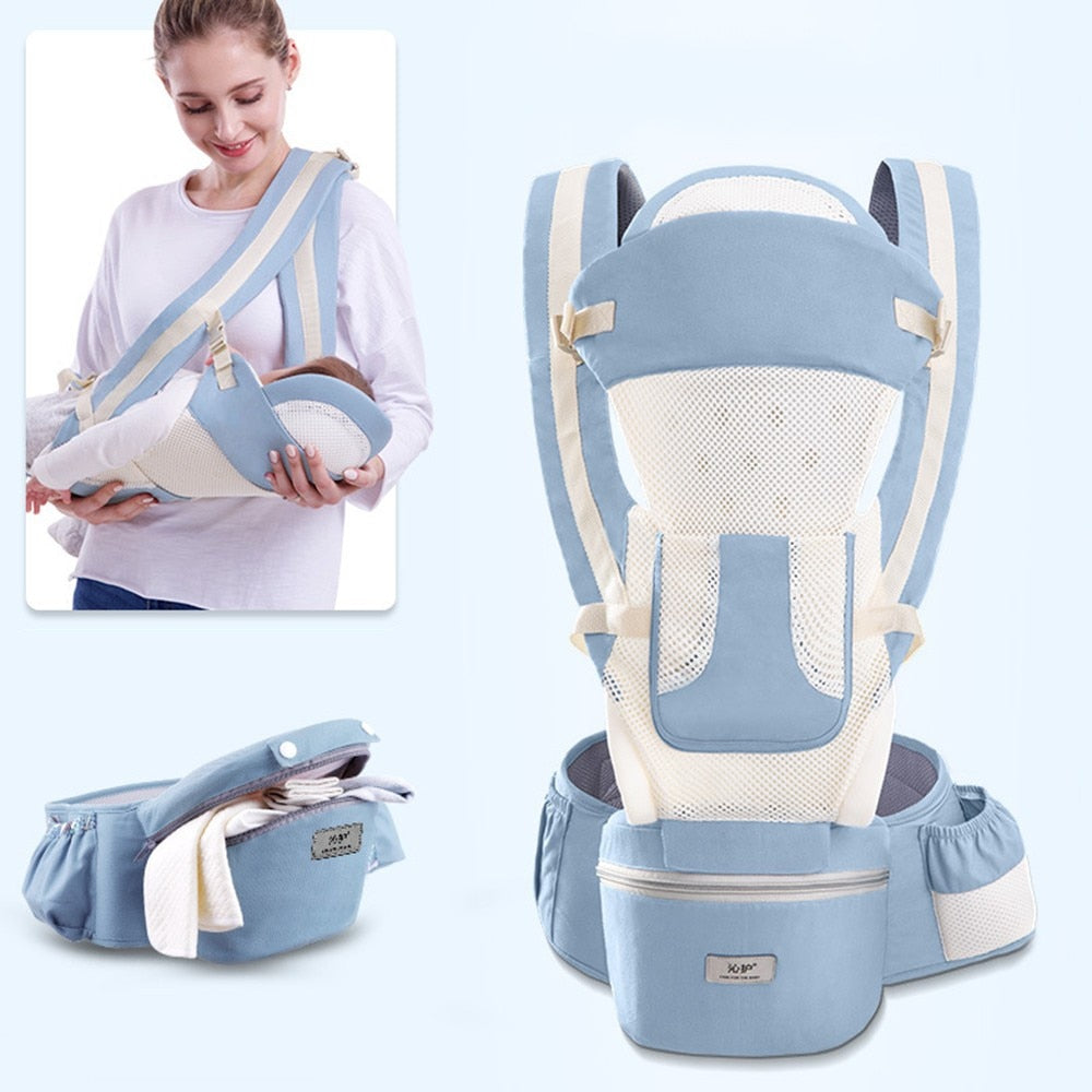 DoveBaby Ergonomic Baby Carrier for Infant, Baby, Toddler - Hipseat Sling Kangaroo Carrier