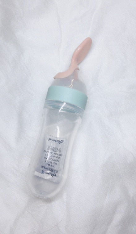 Training Spoon | Rice Cereal & More | Homemade Baby Food | Silicone Safe Design
