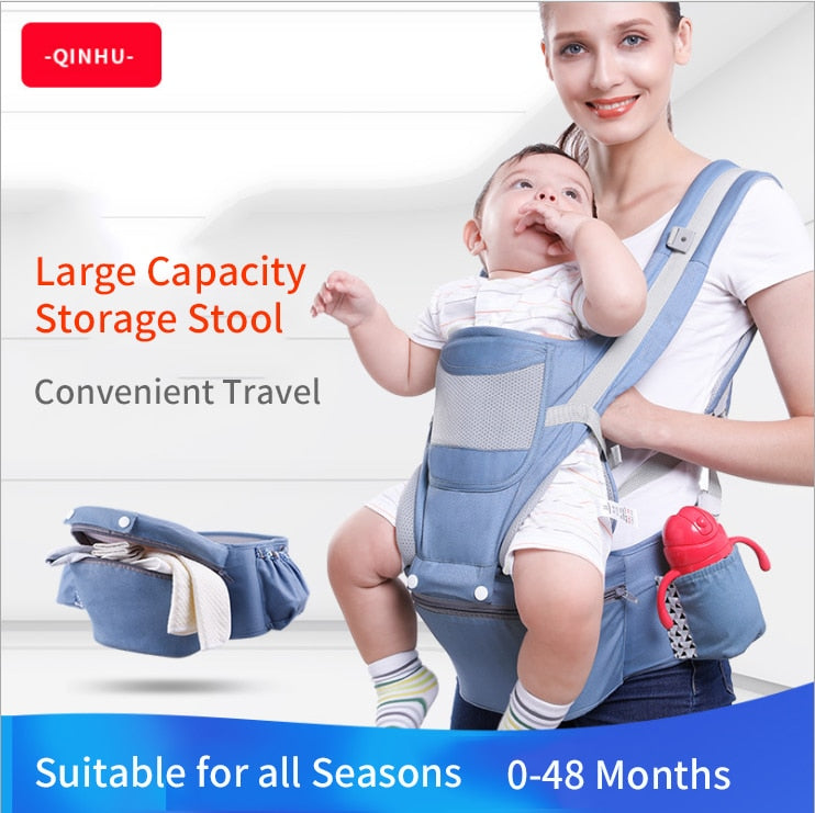DoveBaby Ergonomic Baby Carrier for Infant, Baby, Toddler - Hipseat Sling Kangaroo Carrier