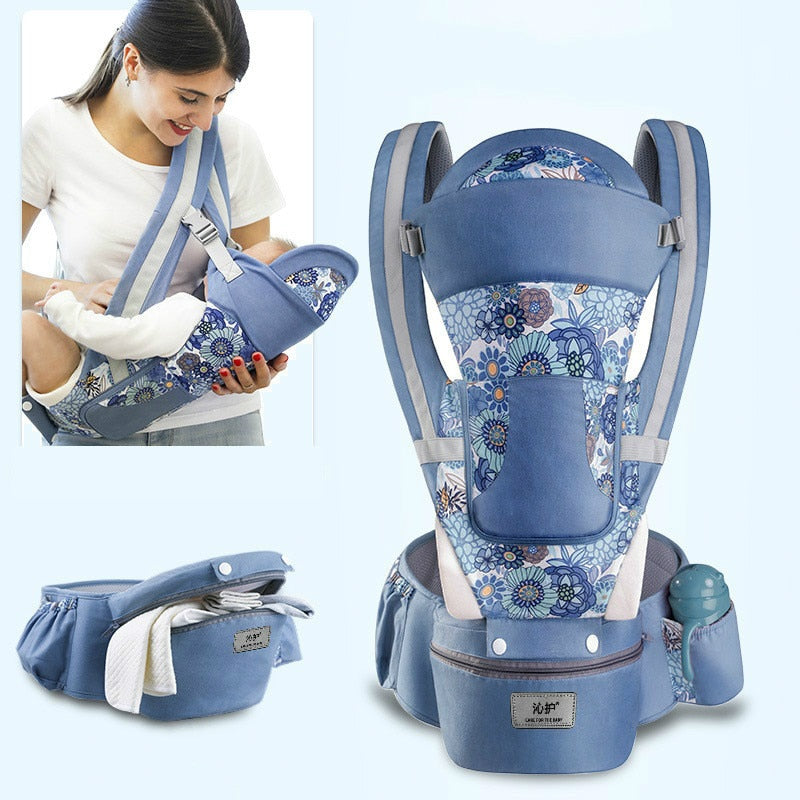 DoveBaby Ergonomic Baby Carrier for Infant, Baby, Toddler - Hipseat Sling Kangaroo Carrier