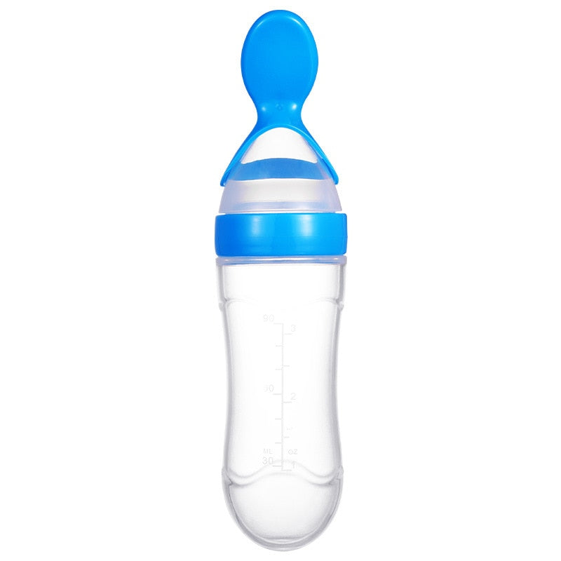 Training Spoon | Rice Cereal & More | Homemade Baby Food | Silicone Safe Design