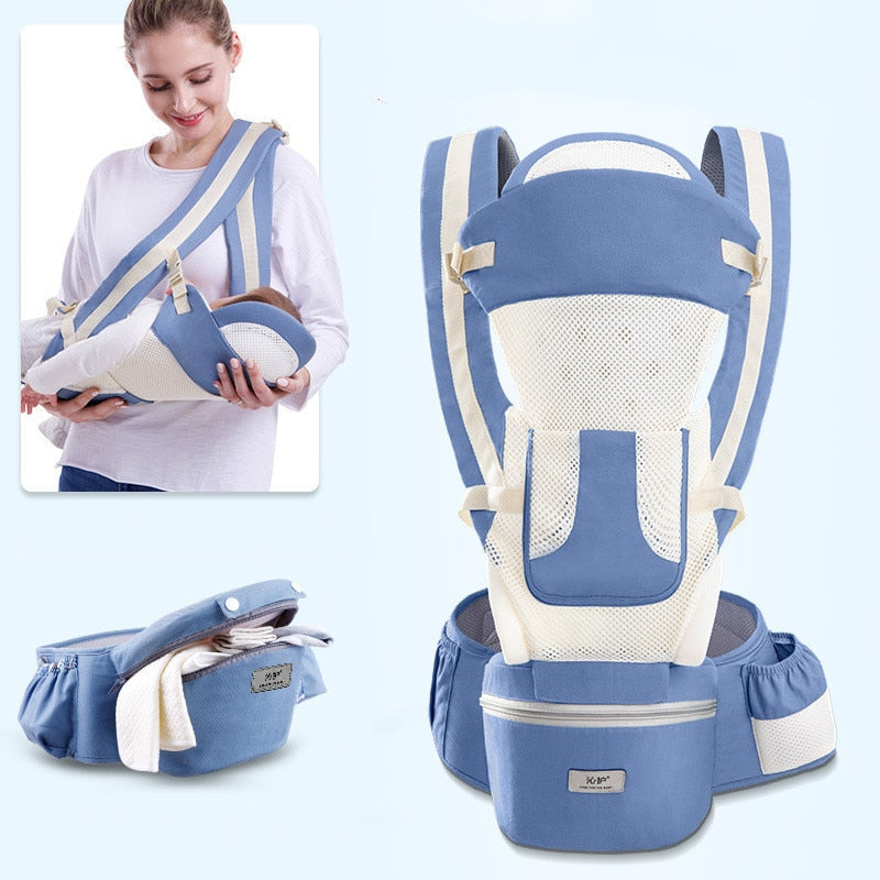 DoveBaby Ergonomic Baby Carrier for Infant, Baby, Toddler - Hipseat Sling Kangaroo Carrier