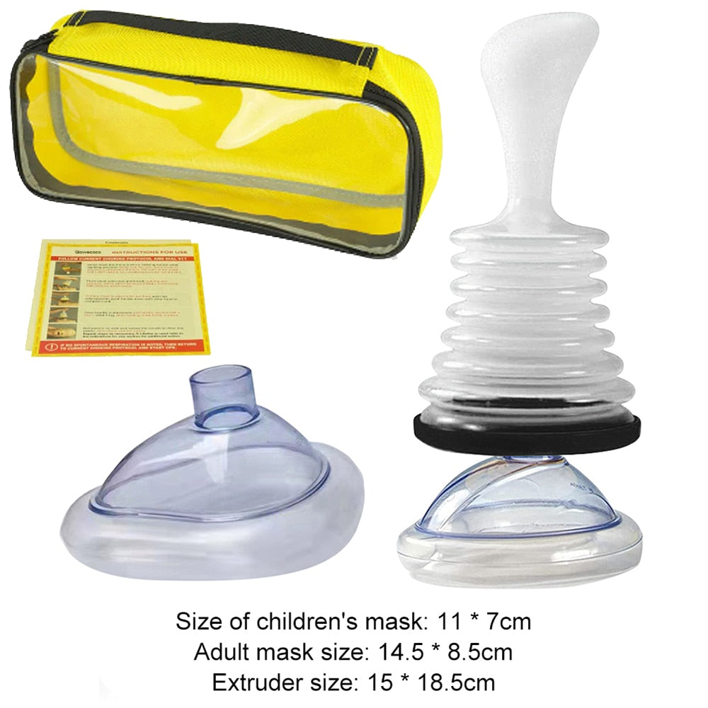 Travel First Aid Choking Device | Adult and Child Mask | Travel Kit