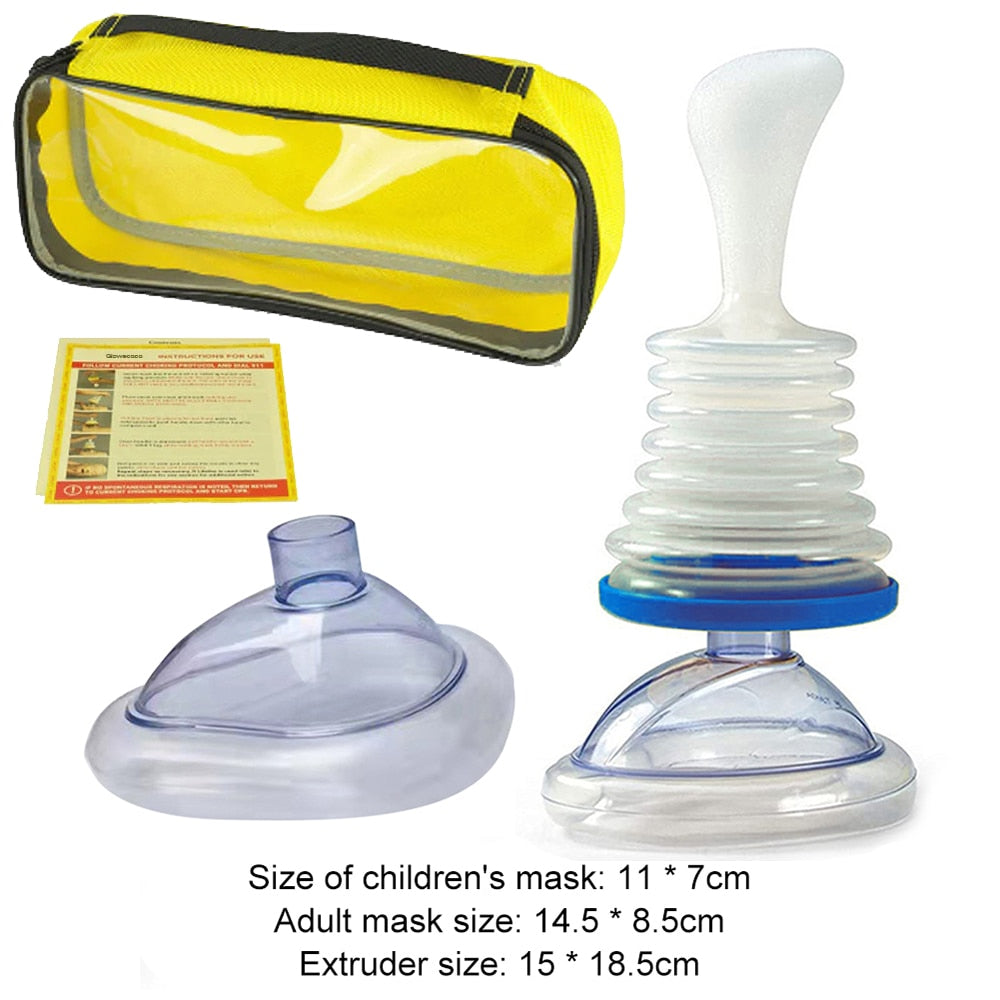 Travel First Aid Choking Device | Adult and Child Mask | Travel Kit