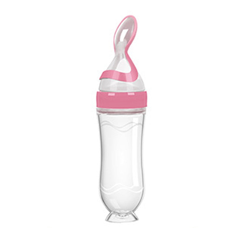 Training Spoon | Rice Cereal & More | Homemade Baby Food | Silicone Safe Design