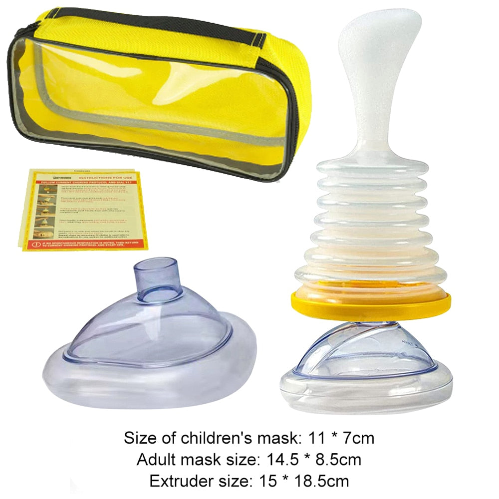 Travel First Aid Choking Device | Adult and Child Mask | Travel Kit