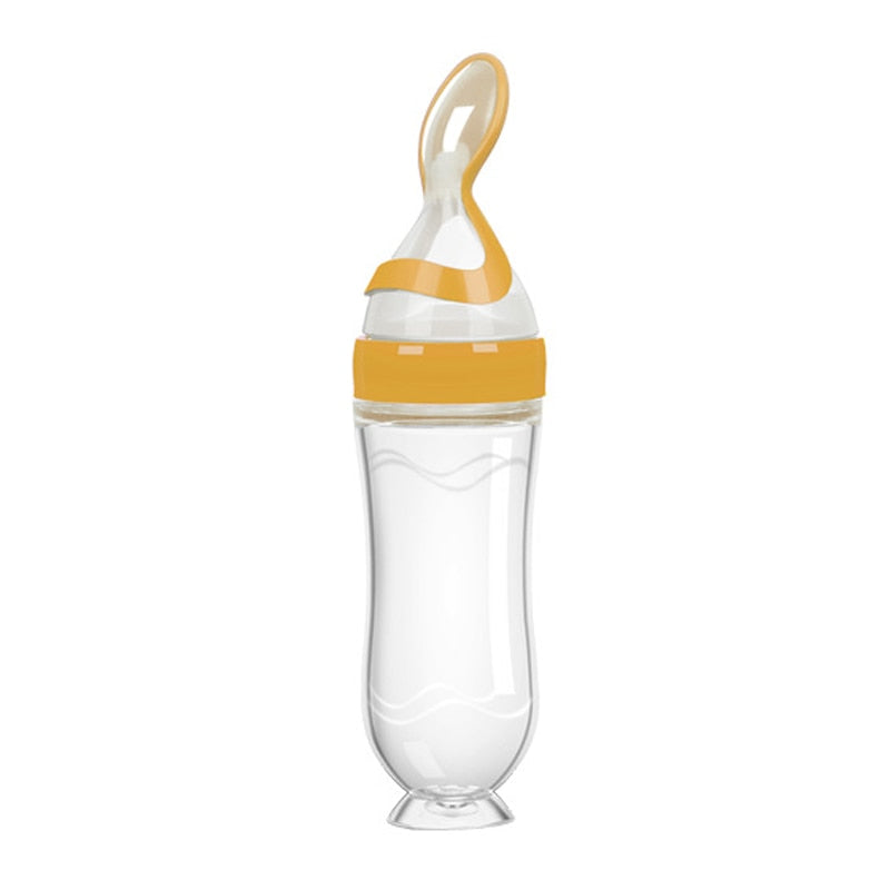 Training Spoon | Rice Cereal & More | Homemade Baby Food | Silicone Safe Design