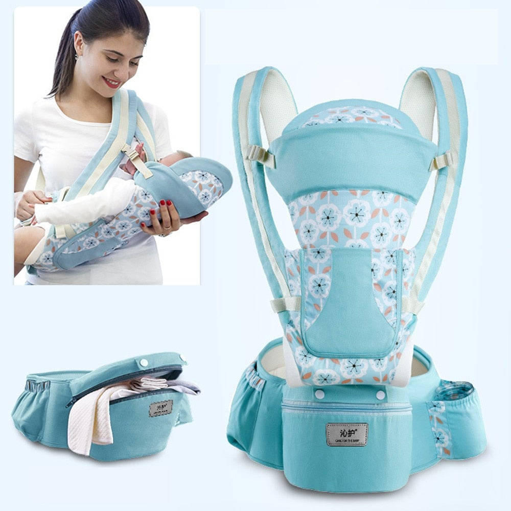 DoveBaby Ergonomic Baby Carrier for Infant, Baby, Toddler - Hipseat Sling Kangaroo Carrier