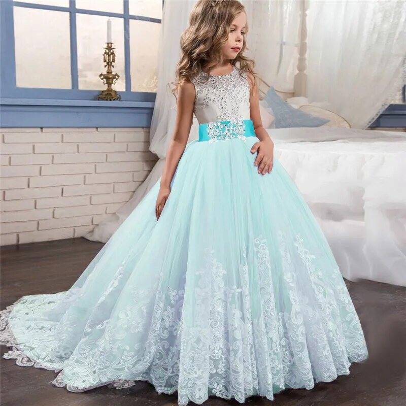 Girls Bridesmaid Dress | Party Dress | Princess | Evening Formal Wedding | Holiday | Ball Gown