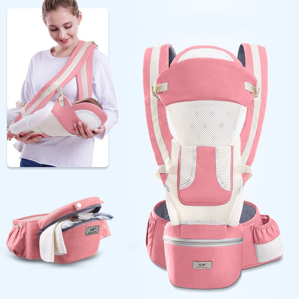 DoveBaby Ergonomic Baby Carrier for Infant, Baby, Toddler - Hipseat Sling Kangaroo Carrier