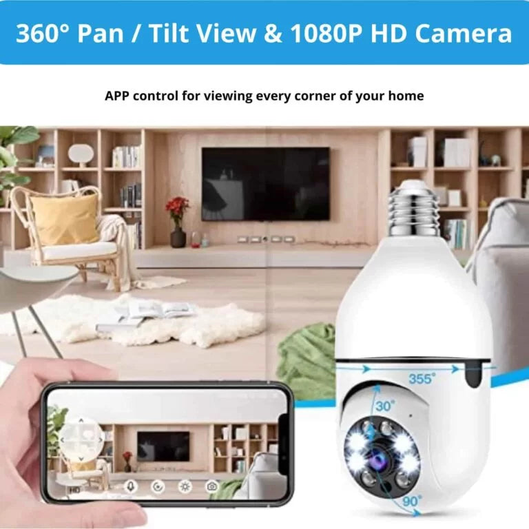 Wifi Surveillance Camera | Night Vision | Full Color | Auto Rotating