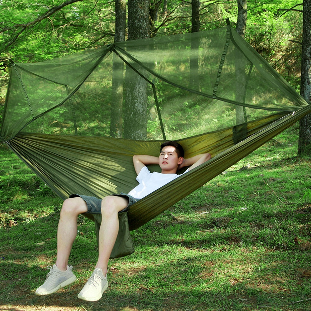 Hammock with Mosquito Net | 2 Person | Canopy | Parachute Material