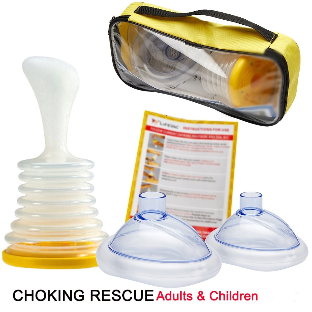 Travel First Aid Choking Device | Adult and Child Mask | Travel Kit