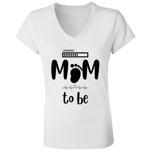 Mom to Be | Ladies' Jersey V-Neck T-Shirt