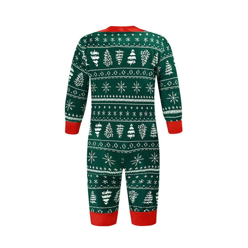 2023 Christmas Family Pajamas Set | Green Matching Print