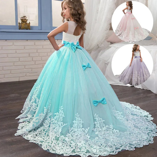 Girls Bridesmaid Dress | Party Dress | Princess | Evening Formal Wedding | Holiday | Ball Gown
