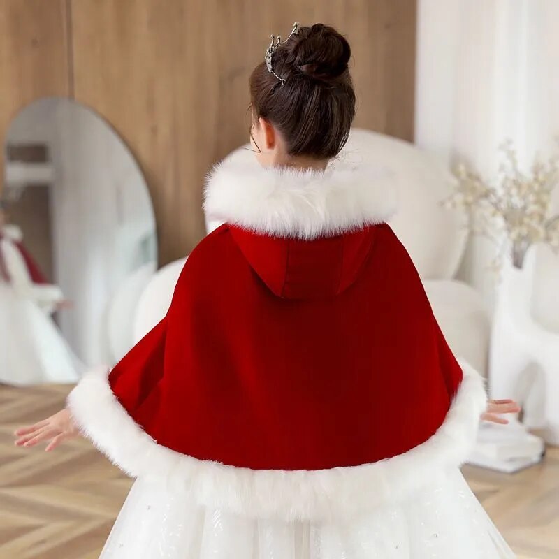 Christmas Cloak | Winter Hooded Cape | Costume
