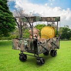 Folding Wagon with Canopy and Rear Storage